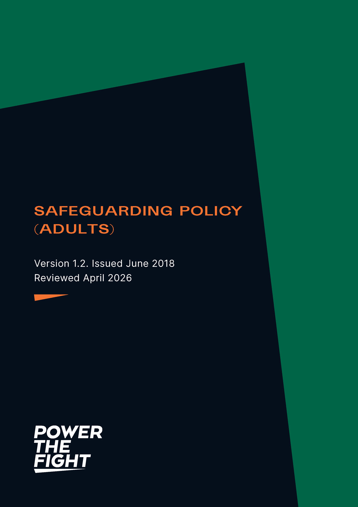 Adult Safeguarding Policy May 2026 Adult Safeguarding Policy May 2026